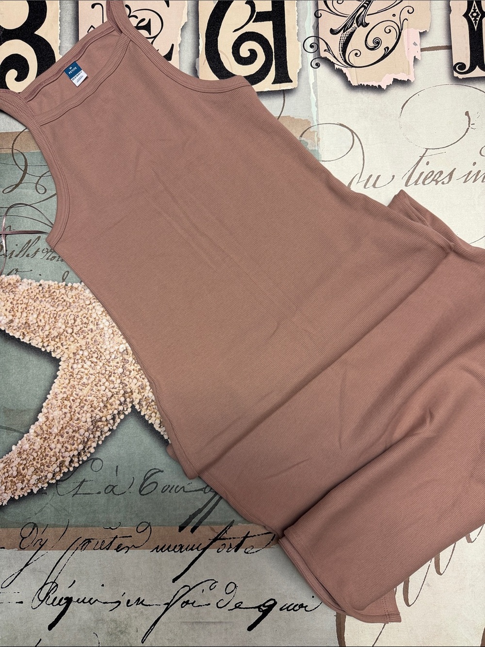 Old Navy Sleeveless Ribbed maxi in Mauve Pink